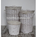 Homes and Gardens Hand-Woven Willow Laundry Hamper / dirty laundry basket